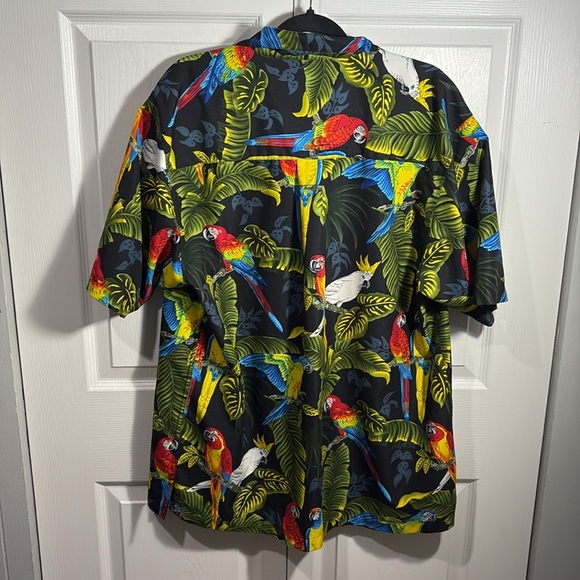 Bill Blass Hawaiian parrot shirt - Picture 2 of 8